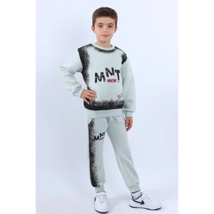 Erkek Çocuk 3 Iplik Eşofman Takımı Mnt Baskılı E18