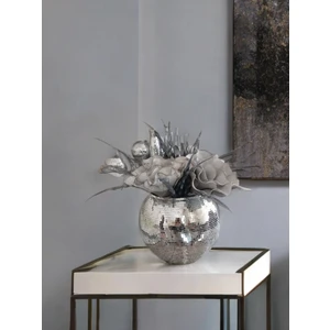 Yuvarlak Aynalı Cam Vazo Büyük Boy