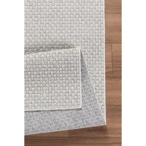 Valery Home Natura Premium Kalite Kaymaz Tabanlı Doğal Yıkanabilir Kilim Oturma Odası Balkon Bahçe Mutfak Kilim BK-102 Kemik 80X200 cm