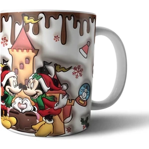 Mickey Minnie Mouse Optik Illüzyonlu Kupa Bardak