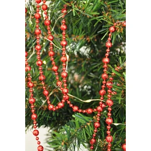 Patladı Gitti Yılbaşı Çam Ağacı Süsü Kırmızı Renkli Zincir Süs 270  cm