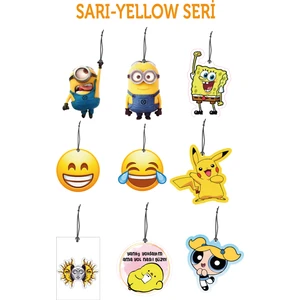 By Meyla Bymeyla Sevilen Sarı Seri 9'lu Oto Kokusu ve Oto Aksesuarı