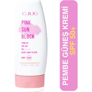 Ojijo Aydınlatıcı ve Ton Eşitleyici Pembe Güneş Koruyucu Krem SPF50++++ 50 ml Tone Up Sun Block