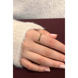 Trend Collection Sade Zarif Alyans Model Ayarlanabilir Gold Kadın Yüzük