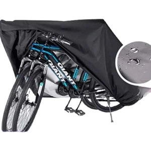 Mega Everest 2 Bisiklet Kapasiteli Siyah Bisiklet Brandası 4 Mevsim Su Geçirmez Lastikli 200X110X75CM