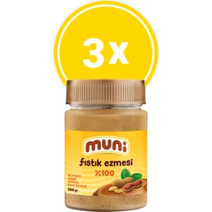 100% Fıstık Ezmesi, 300 G x 3 Adet