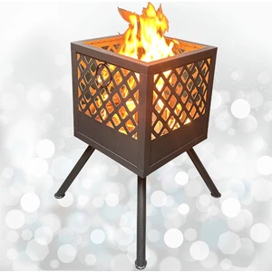 Aktepe Group Ateş Çukuru Bahçe Şöminesi 60 Litre Geniş Hacimli Şömine Soba Mangal Fire Pit