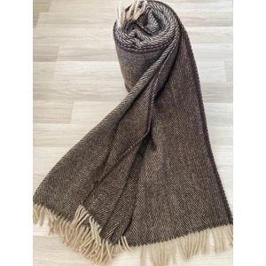 Genç Ev Home Scotch Dizlik - Tv Battaniye 130 x 170 cm Tv, Yün Battaniye - % 100 Saf Yün - Wool