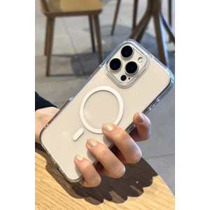 Paladyum Case iPhone 16 Pro Uyumlu Şeffaf Kılıf Magsafe Özellikli Hybrid Kristal Kapak