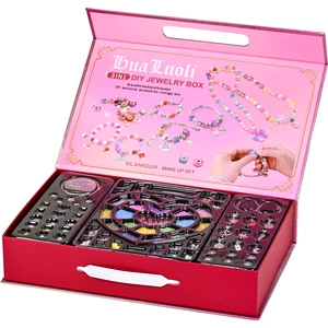 3in1 Dıy Boncuk Bileklik Kolye Halhal Charm Mücevher Seti 5000+ Parça