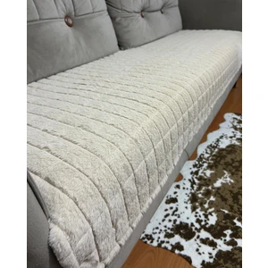 Puffy Bubble Tavşan Tüyü Kaymaz Taban Çekyat Koltuk Örtüsü 75X185