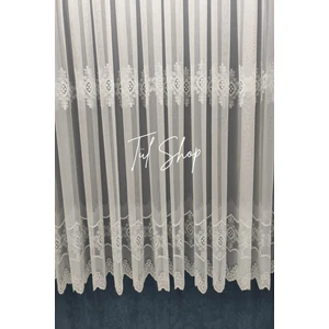 Evihtiyaclarım By ioc Kırışma Yapmaz 108 Serpme Model 1/2 Seyrek Pileli Tok Ağır Tül Perde