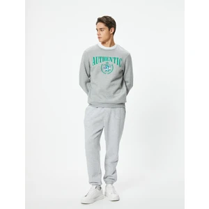 Jogger Eşofman Altı Beli Bağcıklı Cep Detaylı Şardonlu