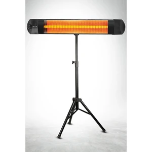 Troya By Hook Siyah Vulcan Elektrikli Isıtıcı Soba Infrared 2500W + Pvc Teleskopik Ayak  (Ufo,luxell,kumtel Tüm Markalara Uyumlu)