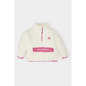 Kız Bebek Dik Yaka Fermuarlı Welsoft Pelüş Sweatshirt D4993A524WN