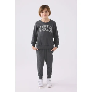 U.S. Polo Assn. Erkek Çocuk Füme Eşofman Takımı