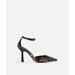 Leopar Desen Topuklu Ayakkabı IW6240031022074