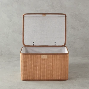 English Home Hardwood Bambu Saklama Kutusu 33X23X20 cm Kahve