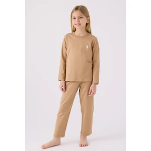 U.S. Polo Assn. Kız Çocuk Vizon Pijama Takımı