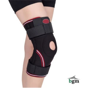 Velkrolu Ligament ve Patella Destekli Dizlik - Fleksible Balenli Patella Neopren Dizlik
