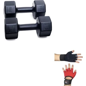 3 kg Dambıl x 2 Adet = 6 kg + Body Eldiveni