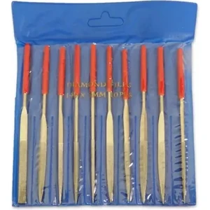 Elmas Eğe Seti 10 Parçalı Hassas Eğeleme Takımı Cam Porselen Mücevher Kalıpcı Eğeleme 3mm * 140MM