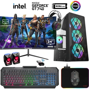 XSR932 I5 3470 16GB Ram 1tb M.2 Nvme SSD 4gb GT740 Ekran Kartı 24" Curved Oyuncu Hazır Sistem