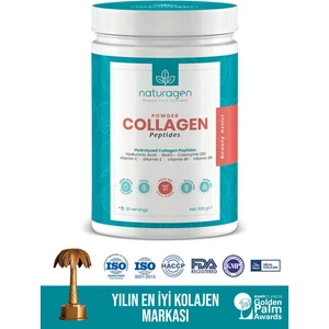 Kolajen Powder Yeşil Elma Aromalı 300 Gr(Tip 1 ,Tip 3 8.000 Mg Collagen Hyaluronik Asit,Vitamin C) Mrkntg0040, One Size