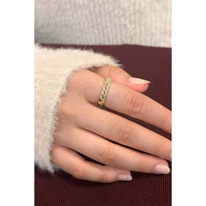 Trend Collection Zirkon Taşlı Model Ayarlanabilir Zarif Gold Kadın Yüzük