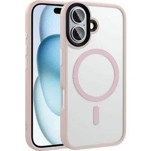 iPhone 16 Plus Kılıf Mat Arka Yüzey Wireless Şarj Özellikli Flet Magsafe Kapak