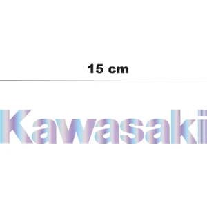 Hologram 15CM Kawasaki Sticker Etiket Modeli