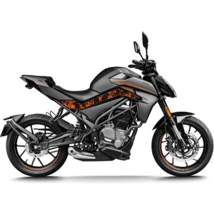 Cf Moto Nk 250 Duman Orta Sticker Etiket Modeli Turuncu