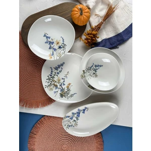 Kadıkızı Colorfall 26 Parça 6 Kişilik Yemek Takımı ( Iki Adet Büyük Kayık Tabak Dahil)