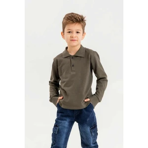 Gold Class Kidswear Gömlek Yaka Erkek Çocuk Sweatshirt
