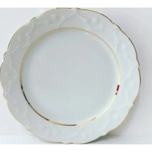 Altın Yaldız 2 File  25 Cm Düz Servis Tabağı 6 Adet