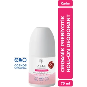 Alls Biocosmetics Organik Prebiyotik Roll-On Kadın Deodorant 75 ml