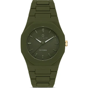 Davıd Guner Yeşil Kadranlı Yeşil Çelik Kayışlı Düz Erkek Saati