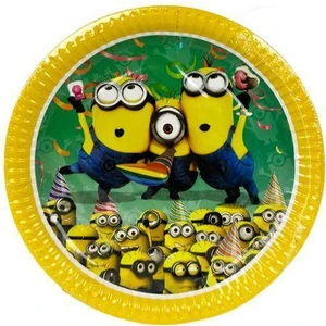 Parti Dükkanım Minions Karton Tabak (8 Adet)