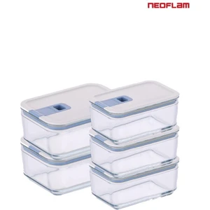 Perfect Seal Cam Saklama Kabı Seti 5 Parça