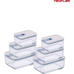 Perfect Seal Cam Saklama Kabı Seti 6 Parça
