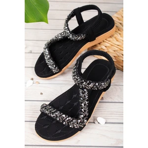 Bety Anatomik Fashion Taşlı Günlük Kadın Sandalet