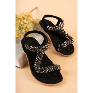 Isabel Anatomik Fashion Taşlı Günlük Çocuk Sandalet