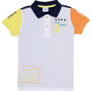 U.S. Polo Assn. Erkek Çocuk Beyaz Tişört 50263521-VR013