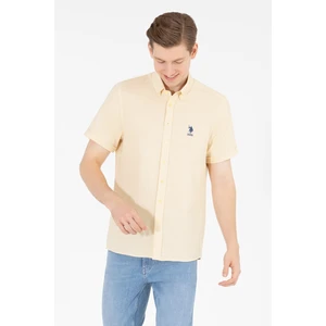 U.S. Polo Assn. Erkek Açık Sarı Gömlek Kısa Kollu 50263530-VR004