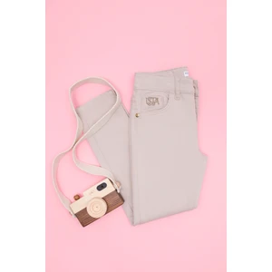 U.S. Polo Assn. Kız Çocuk Taş Pantolon (Kanvas-Chino) 50264078-VR049