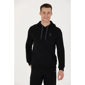 U.S. Polo Assn. Erkek Siyah Basic Sweatshirt 50269426-VR046