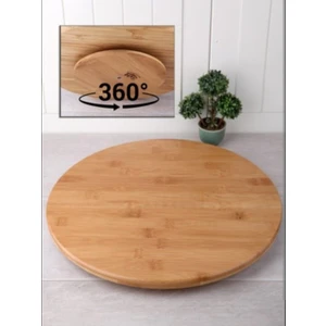 Bambu Balsa Dönerli Pizza Tahtası 36 cm  DPT36