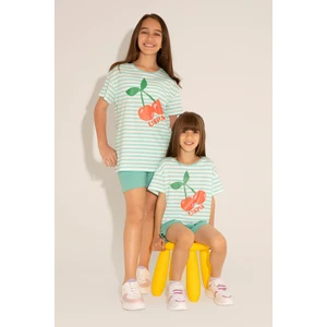 U.S. Polo Assn. Kız Çocuk Mint Şort (Örme) 50265400-VR090