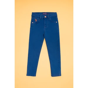 U.S. Polo Assn. Kız Çocuk Açık Mavi Pantolon (Jean) 50263921-DN0021