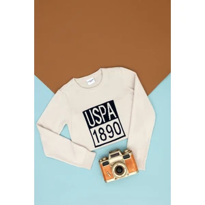 U.S. Polo Assn. Erkek Çocuk Krem Kazak /Triko 50271343-VR071